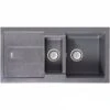 Carron Phoenix Bali 150 1.5 Bowl Granite Kitchen Sink - Stone Grey - 114.0055.865 -Best Kitchen Items 114.0055.865