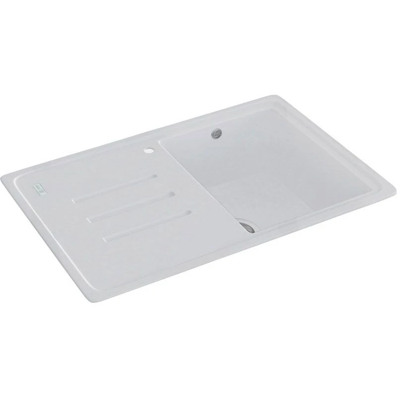 Carron Phoenix Debut 100 1 Bowl Granite Kitchen Sink - Polar White - 114.0201.152 3 Carron Phoenix Debut 100 1 Bowl Granite Kitchen Sink - Polar White - 114.0201.152