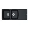 Franke Antea Fragranite 2 Bowl Inset Kitchen Sink Reversible AZG 621-116 - Onyx - 114.0532.318 -Best Kitchen Items 1140532318 2