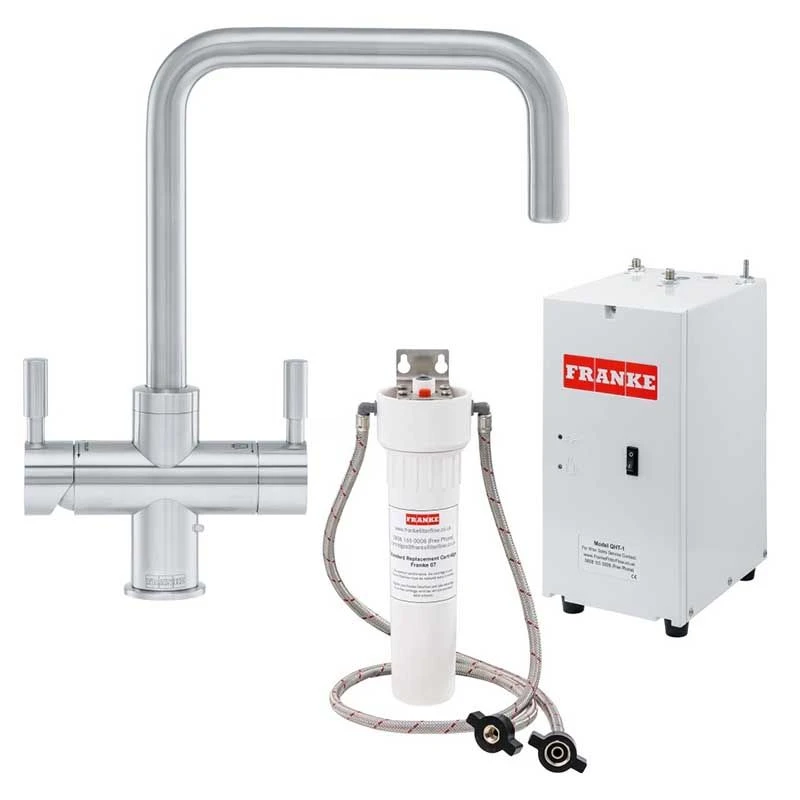 Franke Omni Contemporary 4-in-1 Manual Kitchen Tap - Stainless Steel - 119.0517.663 3 Franke Omni Contemporary 4-in-1 Manual Kitchen Tap - Stainless Steel - 119.0517.663