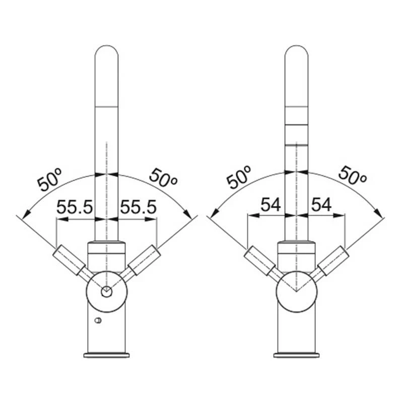 Franke Omni Contemporary 4-in-1 Manual Kitchen Tap - Stainless Steel - 119.0517.663 6 Franke Omni Contemporary 4-in-1 Manual Kitchen Tap - Stainless Steel - 119.0517.663 - Image 4