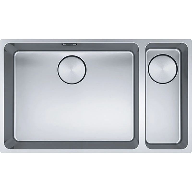 Franke Mythos 1.5 Bowl Undermount Kitchen Sink With RH Small Bowl MYX 160-50-16 - Stainless Steel - 122.0607.083 3 Franke Mythos 1.5 Bowl Undermount Kitchen Sink With RH Small Bowl MYX 160-50-16 - Stainless Steel - 122.0607.083