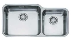 Franke Largo 2 Bowl Undermount Kitchen Sink With Right Hand Small Bowl LAX 120-45-30 - Stainless Steel - 122.0156.343