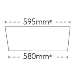 Carron Phoenix Belfast 100 1 Bowl Ceramic Kitchen Sink - 124.0477.726 7 Carron Phoenix Belfast 100 1 Bowl Ceramic Kitchen Sink - 124.0477.726 -Best Kitchen Items 124.0477.726 technical1