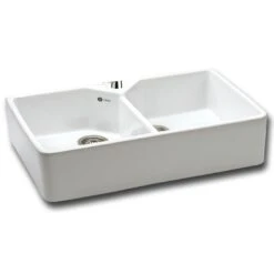 Best Kitchen Items 20 Carron Phoenix Belfast 200 2 Bowl Ceramic Kitchen Sink - 124.0477.749