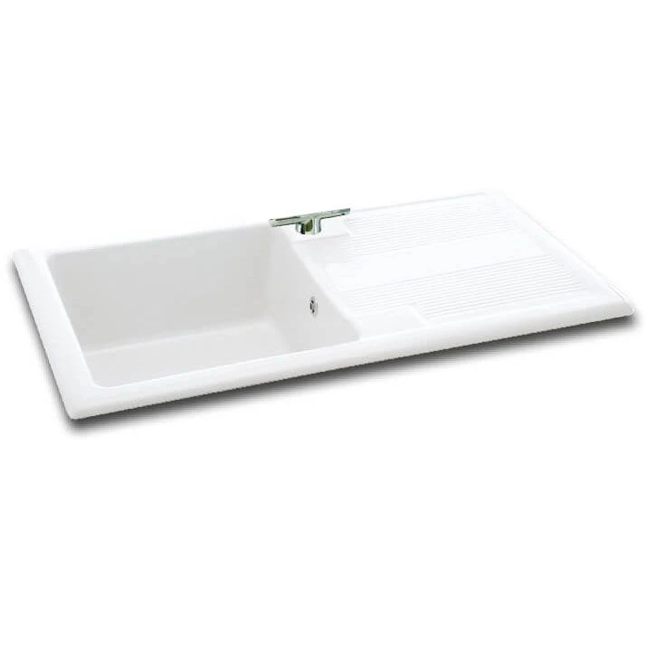 Carron Phoenix Shonelle 105 1 Bowl Ceramic Kitchen Sink - Reversible - 124.0477.792 3 Carron Phoenix Shonelle 105 1 Bowl Ceramic Kitchen Sink - Reversible - 124.0477.792