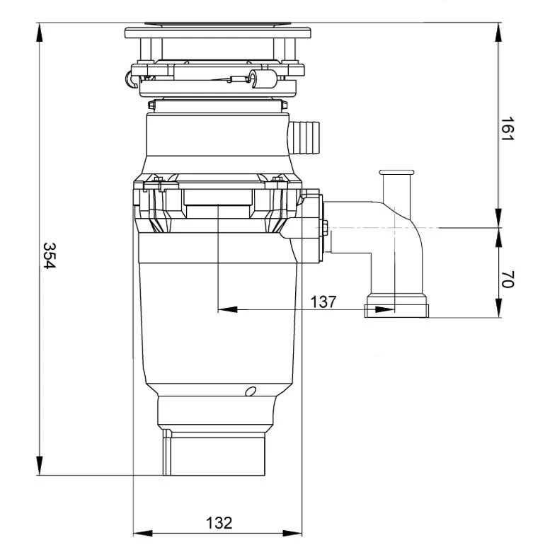 Carron Phoenix Carronade Elite CE-50 Waste Disposal Unit - 134.0473.240 3 Carron Phoenix Carronade Elite CE-50 Waste Disposal Unit - 134.0473.240 - Image 2