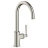 AXOR Montreux Single Lever Kitchen Mixer Tap 260 With Swivel Spout - Stainless Steel - 16580800 -Best Kitchen Items 16580800 1