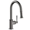 AXOR Montreux Single Lever Kitchen Mixer Tap 180 With Pull Out Spray - Polished Black Chrome - 16581330 2 AXOR Montreux Single Lever Kitchen Mixer Tap 180 With Pull Out Spray - Polished Black Chrome - 16581330 -Best Kitchen Items 16581330 1