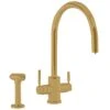 Perrin & Rowe 3-in-1 Hot Kitchen Tap With C-Spout - Satin Brass - 1712SB 2 Perrin & Rowe 3-in-1 Hot Kitchen Tap With C-Spout - Satin Brass - 1712SB -Best Kitchen Items 1712sb