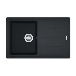 Franke Basis 1 Bowl Fragranite Inset Sink Reversible BFG 611-78 - Onyx Black - 114.0253.153