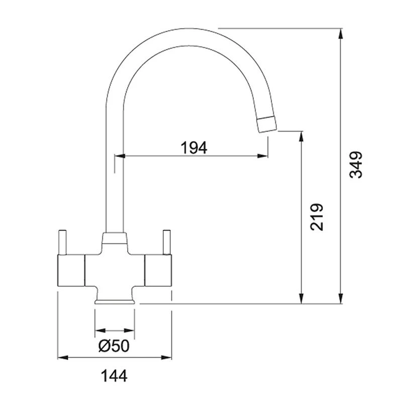 Franke Athena Kitchen Mixer Tap - Chrome - 115.0311.211 4 Franke Athena Kitchen Mixer Tap - Chrome - 115.0311.211 - Image 2