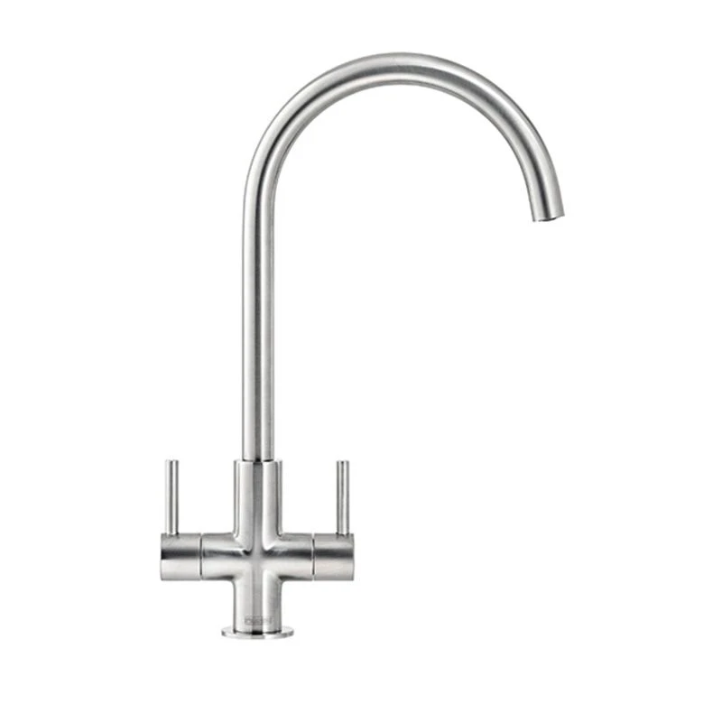 Franke Hestia J-Spout Kitchen Mixer Tap - Decor Steel - 115.0635.794 3 Franke Hestia J-Spout Kitchen Mixer Tap - Decor Steel - 115.0635.794