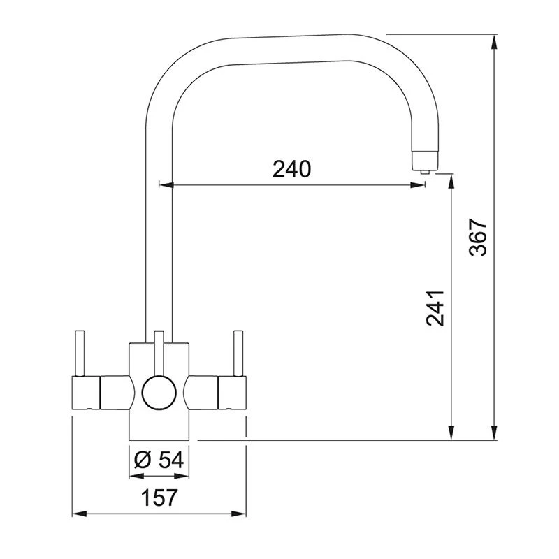 Franke FilterFlow Tasso Filtered Kitchen Tap - Chrome - 120.0615.447 5 Franke FilterFlow Tasso Filtered Kitchen Tap - Chrome - 120.0615.447 - Image 3