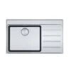 Franke Mythos Plus 1 Bowl Inset Kitchen Sink With Right Hand Drainer MYX 211-86 - Stainless Steel - 127.0640.511 -Best Kitchen Items 1 2 127.0640.511