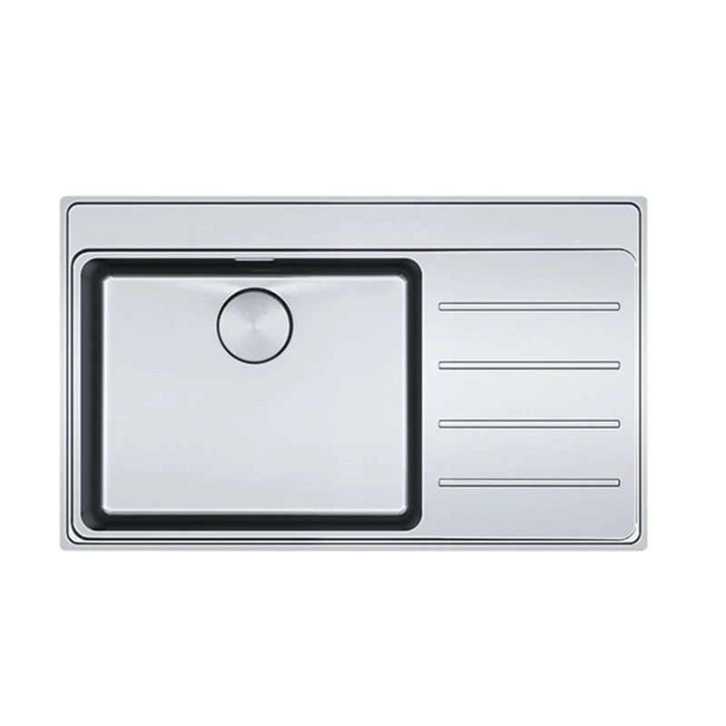 Franke Mythos Plus 1 Bowl Inset Kitchen Sink With Right Hand Drainer MYX 211-86 - Stainless Steel - 127.0640.511 3 Franke Mythos Plus 1 Bowl Inset Kitchen Sink With Right Hand Drainer MYX 211-86 - Stainless Steel - 127.0640.511