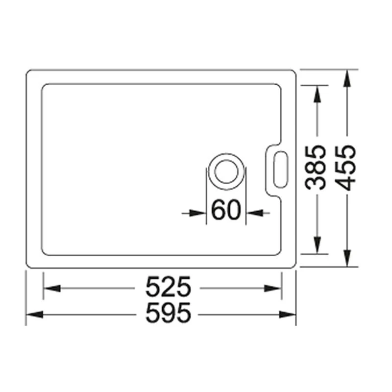Franke Belfast 1 Bowl Ceramic Kitchen Sink BAK 710-53 Reversible - White - 130.0305.150 4 Franke Belfast 1 Bowl Ceramic Kitchen Sink BAK 710-53 Reversible - White - 130.0305.150 - Image 2
