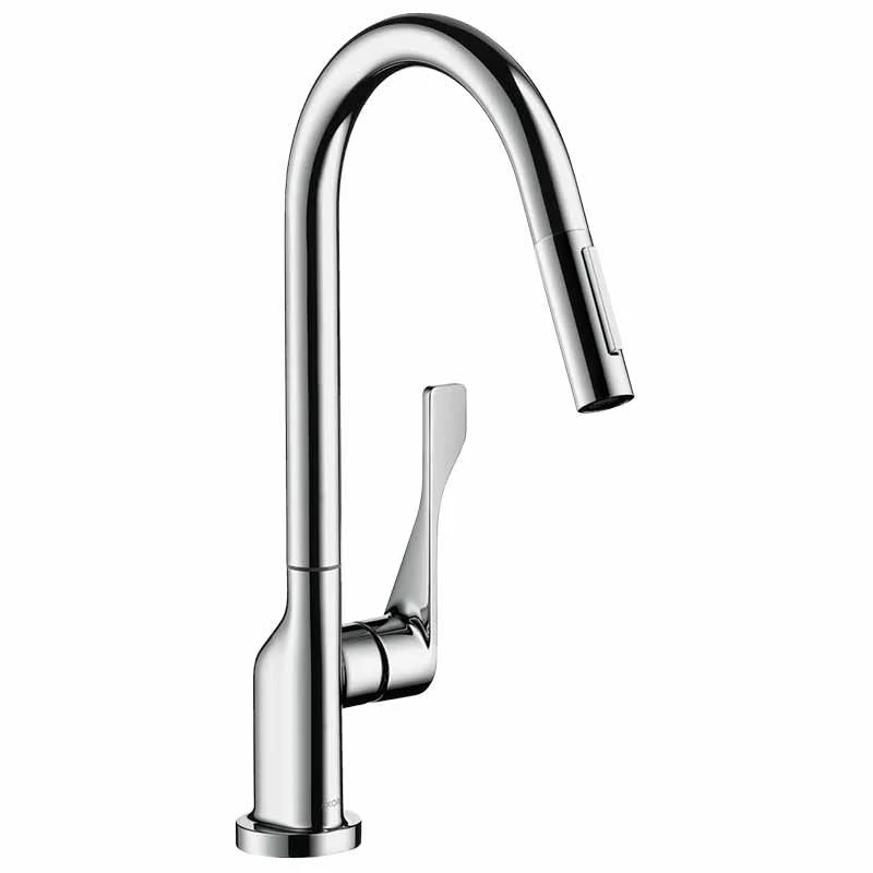 Axor Citterio Single Lever Kitchen Mixer 250 With Pull-Out Spray - Chrome - 39835000 3 Axor Citterio Single Lever Kitchen Mixer 250 With Pull-Out Spray - Chrome - 39835000