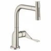 Axor Citterio Single Lever Kitchen Mixer Select 230 2 Jet With Pull-Out Spray - Stainless Steel - 39863800 2 Axor Citterio Single Lever Kitchen Mixer Select 230 2 Jet With Pull-Out Spray - Stainless Steel - 39863800 -Best Kitchen Items 3 9 39863800