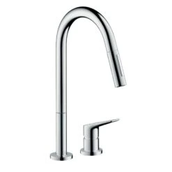 AXOR Citterio M 2-Hole Single Lever Kitchen Mixer With Pull-Out Spray - 34822000