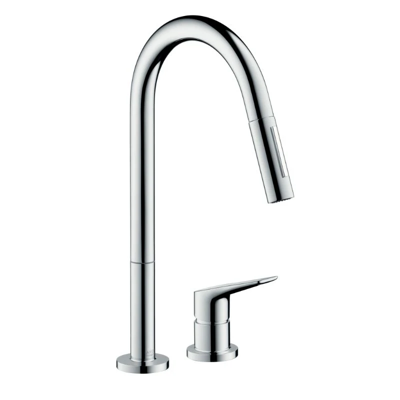 AXOR Citterio M 2-Hole Single Lever Kitchen Mixer With Pull-Out Spray - 34822000 3 AXOR Citterio M 2-Hole Single Lever Kitchen Mixer With Pull-Out Spray - 34822000