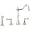 Perrin & Rowe Alsace Kitchen Mixer Tap With Lever Handles - Chrome - 4776CP -Best Kitchen Items 4776cp