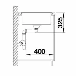 Blanco Zia XL 6 S Compact Reversible Silgranit 1 Bowl Inset Kitchen Sink - Anthracite - 523273 -Best Kitchen Items 5 2 523273 dimensions1