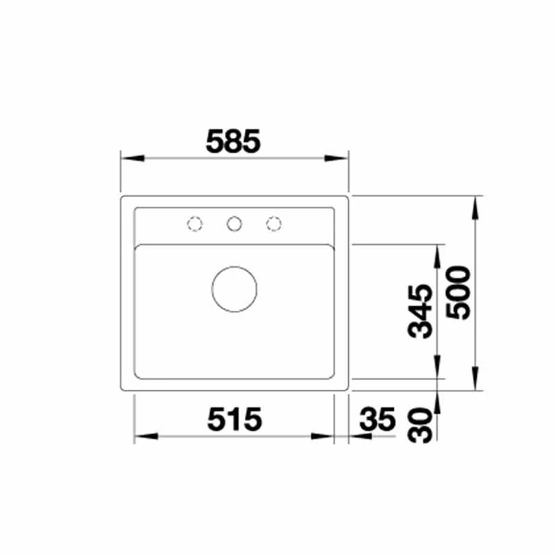Blanco LEGRA 6 Silgranit 1 Bowl Inset Kitchen Sink - Alumetallic - 523333 4 Blanco LEGRA 6 Silgranit 1 Bowl Inset Kitchen Sink - Alumetallic - 523333 - Image 2