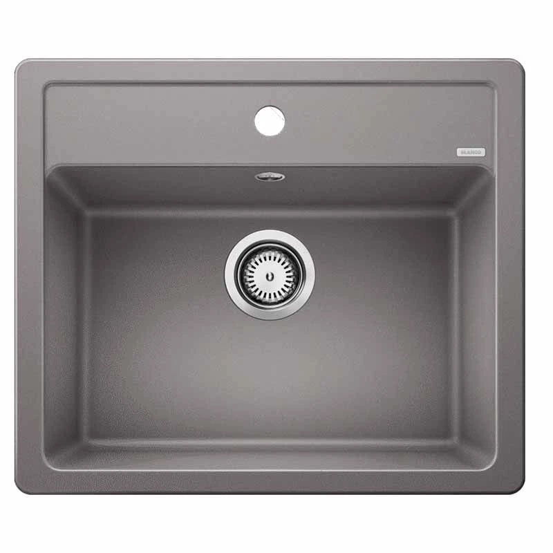 Blanco LEGRA 6 Silgranit 1 Bowl Inset Kitchen Sink - Alumetallic - 523333 3 Blanco LEGRA 6 Silgranit 1 Bowl Inset Kitchen Sink - Alumetallic - 523333