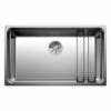 Blanco ETAGON 700-IF Stainless Steel 1 Bowl Inset Kitchen Sink With Manual InFino Waste - Satin Polish - 524272 -Best Kitchen Items 5 2 524272