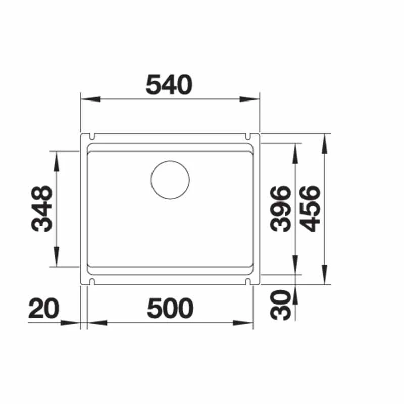 Blanco ETAGON 500-U Ceramic PuraPlus 1 Bowl Undermount Kitchen Sink With Manual InFino Waste - Crystal White - 525149 4 Blanco ETAGON 500-U Ceramic PuraPlus 1 Bowl Undermount Kitchen Sink With Manual InFino Waste - Crystal White - 525149 - Image 2