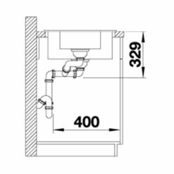 Blanco LEGRA 8 S Reversible Silgranit 2 Bowl Inset Kitchen Sink - Black - 526086 7 Blanco LEGRA 8 S Reversible Silgranit 2 Bowl Inset Kitchen Sink - Black - 526086 -Best Kitchen Items 5 2 526086 dimensions1