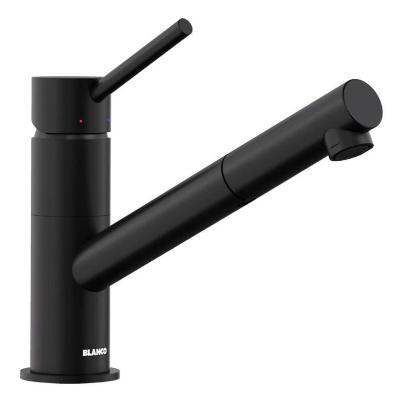 Blanco KANO-S Single Lever Pull-Out Spray Special Colour Kitchen Tap - Black Matt - 526668 3 Blanco KANO-S Single Lever Pull-Out Spray Special Colour Kitchen Tap - Black Matt - 526668