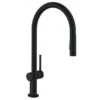Hansgrohe Talis M54 Single Lever Kitchen Mixer 210, Eco, Pull-Out Spray, 2jet - Matt Black - 72842670