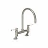 Abode Ludlow Bridge Kitchen Tap Brushed Nickel - AT1217 2 Abode Ludlow Bridge Kitchen Tap Brushed Nickel - AT1217 -Best Kitchen Items a t at1217