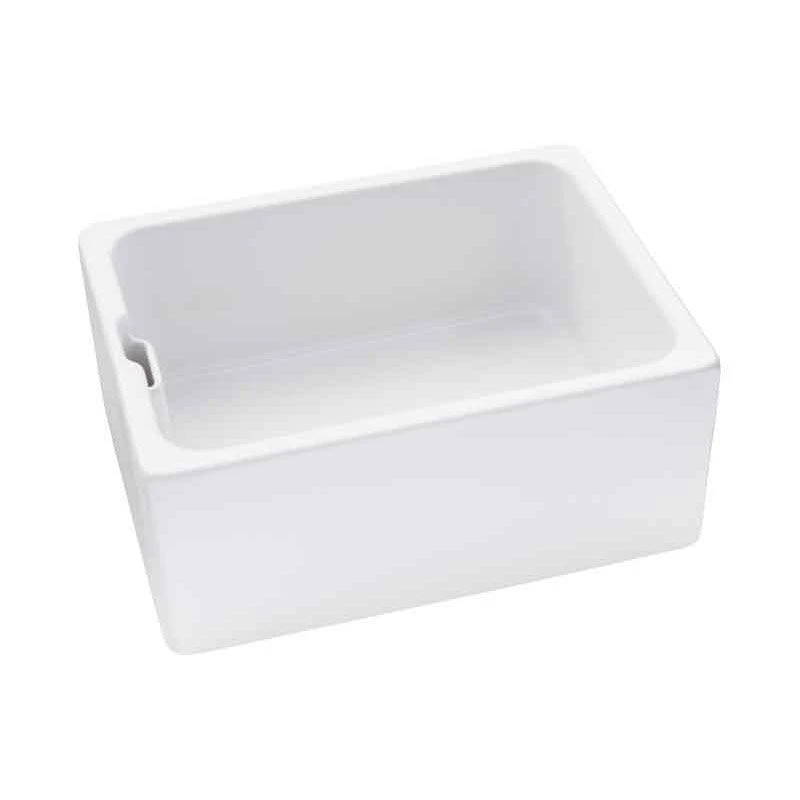 Abode Belfast Single Bowl Ceramic Kitchen Sink - White - AW1022 4 Abode Belfast Single Bowl Ceramic Kitchen Sink - White - AW1022 - Image 2