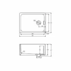 Abode Belfast Single Bowl Ceramic Kitchen Sink - White - AW1022 7 Abode Belfast Single Bowl Ceramic Kitchen Sink - White - AW1022 -Best Kitchen Items a w aw1022 2