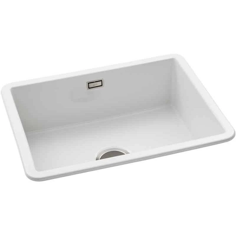 Abode Sandon Single Bowl Ceramic Kitchen Sink - White - AW1031 4 Abode Sandon Single Bowl Ceramic Kitchen Sink - White - AW1031 - Image 2