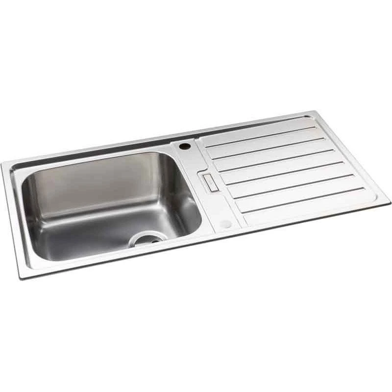 Abode Neron Single Bowl & Drainer Stainless Steel Kitchen Sink - AW5112 4 Abode Neron Single Bowl & Drainer Stainless Steel Kitchen Sink - AW5112 - Image 2