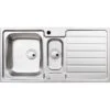 Abode Neron 1.5 Bowl & Drainer Stainless Steel Kitchen Sink - AW5113
