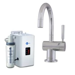 InSinkErator H3300 Steaming Hot Kitchen Tap W/ NeoTank & Filter Pack - Brushed Steel - 44319B+45094