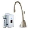 InSinkErator GN1100 Steaming Hot Kitchen Tap W/ NeoTank & Filter Pack - Brushed Steel - 44317B+45094