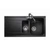 Rangemaster Amethyst 1.5 Bowl Igneous Granite Kitchen Sink - Ash Black - AME1052AS/ 2 Rangemaster Amethyst 1.5 Bowl Igneous Granite Kitchen Sink - Ash Black - AME1052AS/ -Best Kitchen Items ame1052as