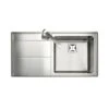 Rangemaster Arlington 1 Bowl Stainless Steel Kitchen Sink - AR9851L/ -Best Kitchen Items ar9851l