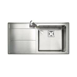Rangemaster Arlington 1 Bowl Stainless Steel Kitchen Sink - AR9851L/