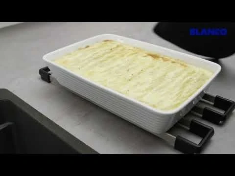 Blanco SUBLINE 320-U Silgranit 1 Bowl Undermount Kitchen Sink With Manual InFino Waste - Volcano Grey - 527343 9 Blanco SUBLINE 320-U Silgranit 1 Bowl Undermount Kitchen Sink With Manual InFino Waste - Volcano Grey - 527343 - Image 7