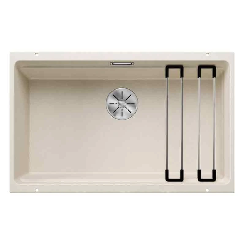 Blanco ETAGON 700-U Silgranit 1 Bowl Undermount Kitchen Sink With Manual InFino Waste - Soft White - 527078 3 Blanco ETAGON 700-U Silgranit 1 Bowl Undermount Kitchen Sink With Manual InFino Waste - Soft White - 527078