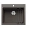 Blanco ETAGON 6 Silgranit 1 Bowl Inset Kitchen Sink With Manual InFino Waste - Volcano Grey - 527259 2 Blanco ETAGON 6 Silgranit 1 Bowl Inset Kitchen Sink With Manual InFino Waste - Volcano Grey - 527259 -Best Kitchen Items b l blanco 527259