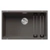 Blanco ETAGON 700-U Silgranit 1 Bowl Undermount Kitchen Sink With Manual InFino Waste - Volcano Grey - 527261