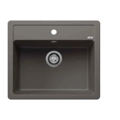 Blanco LEGRA 6 Silgranit 1 Bowl Inset Kitchen Sink - Volcano Grey - 527269